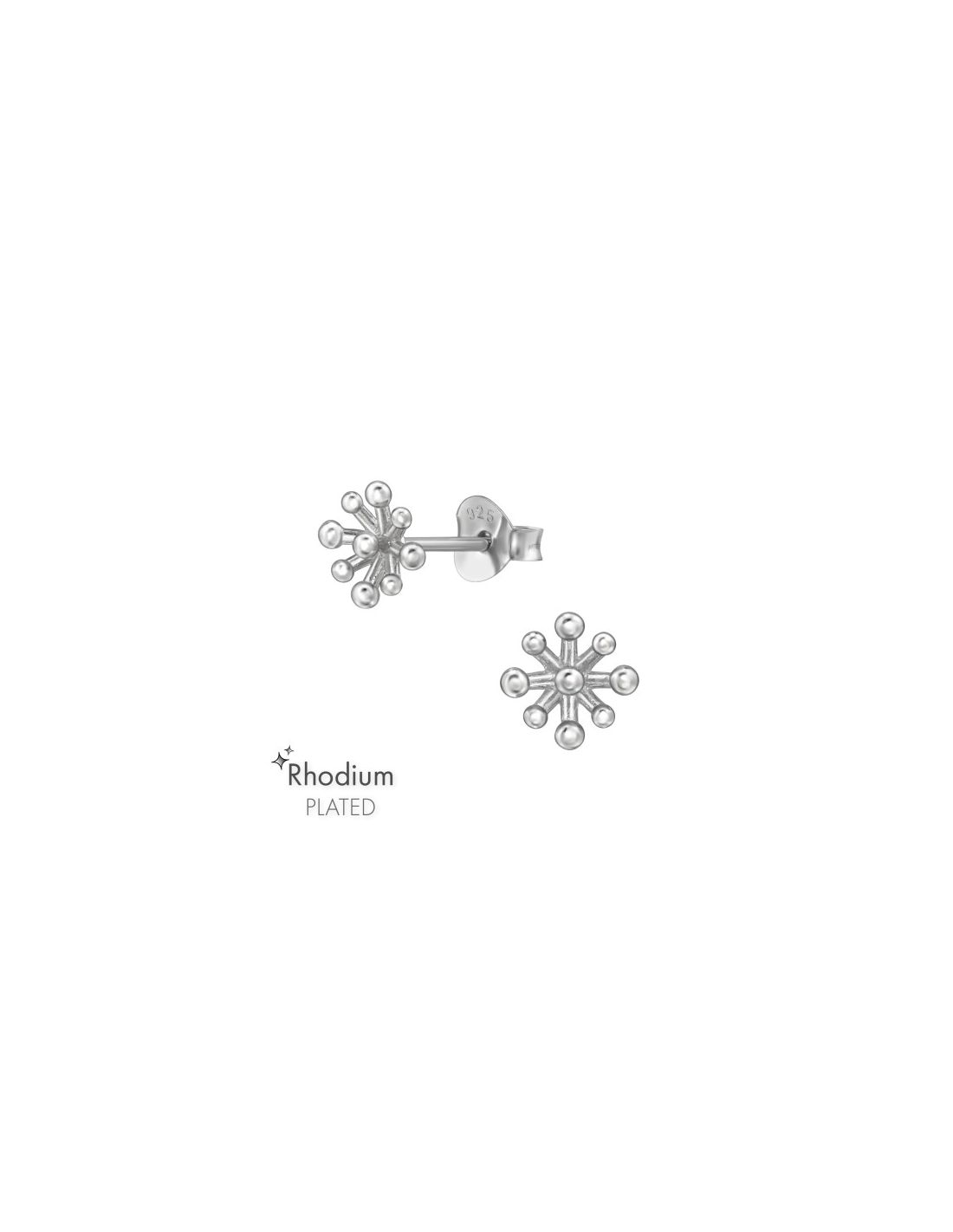 Aros de Plata Flower -