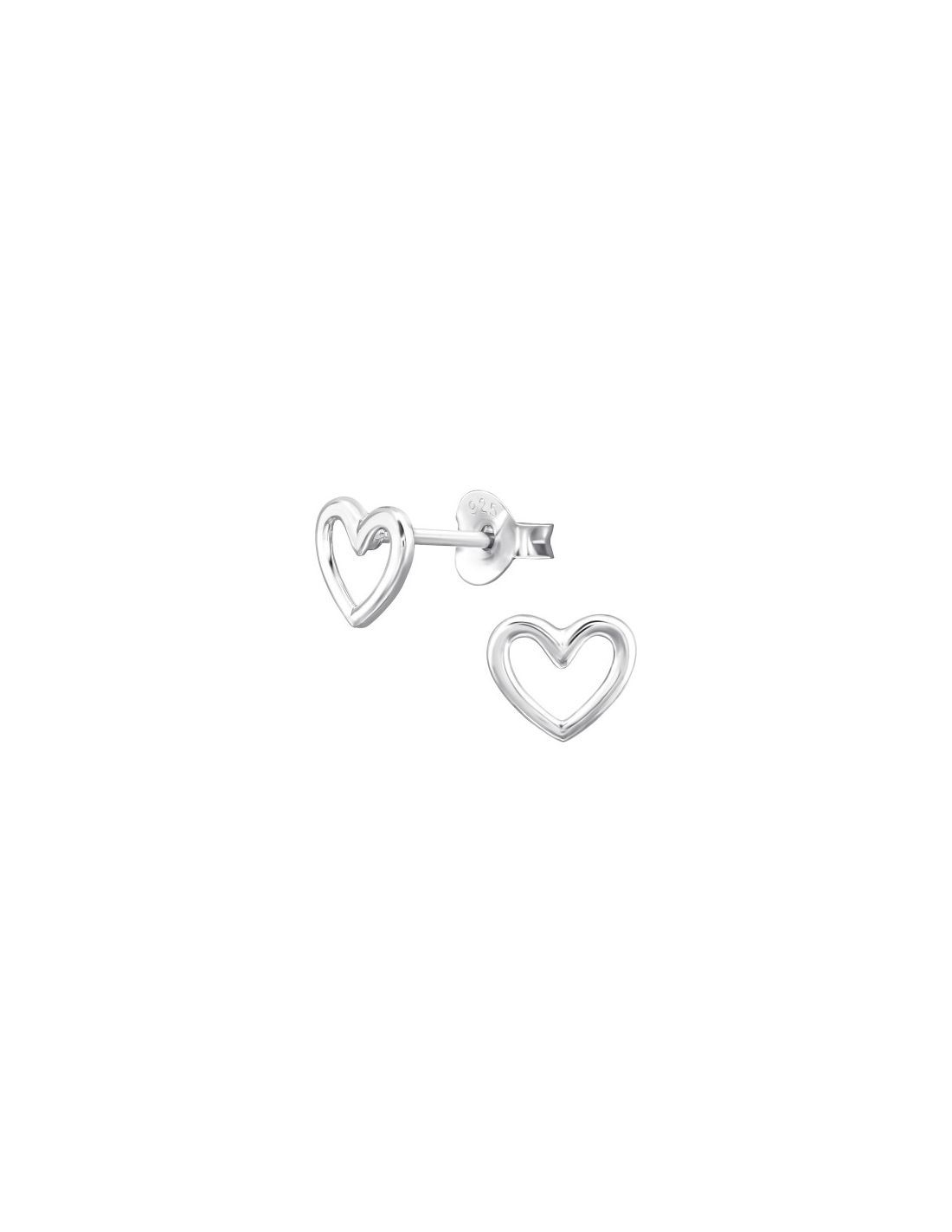 Aros de Plata Heart -