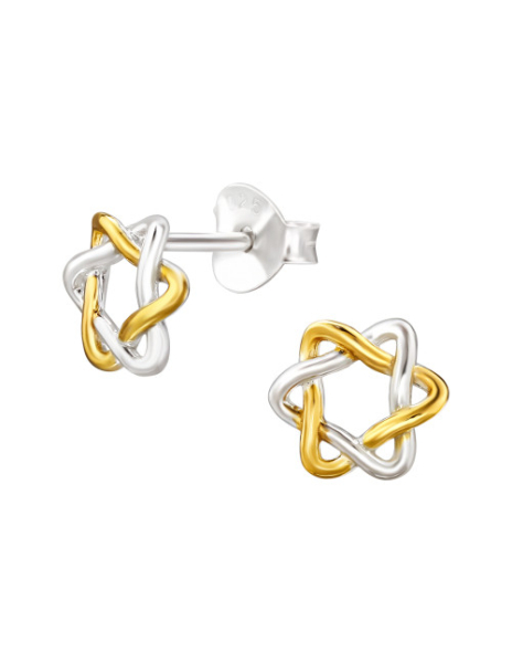 Aros de Plata Star Of David -