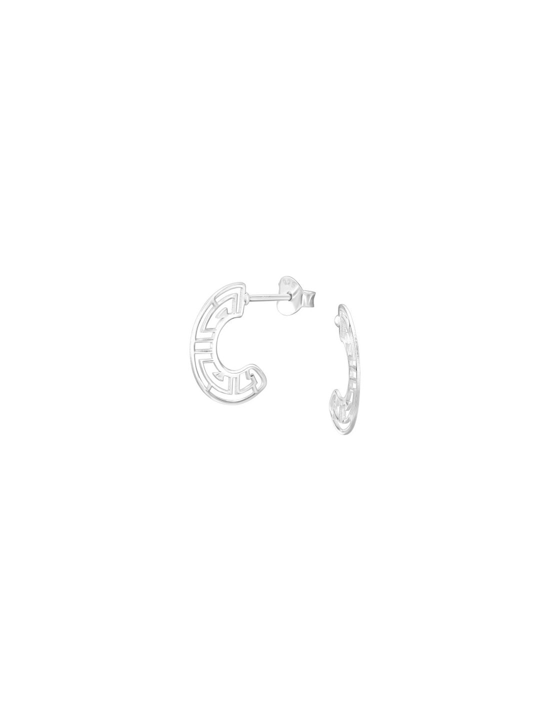 Aros de Plata Half Hoop Chinese...