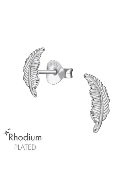 Aros de Plata Feather -