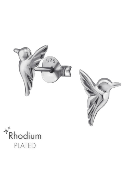 Aros de Plata Bird -