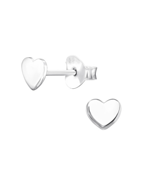 Aros de Plata Heart -