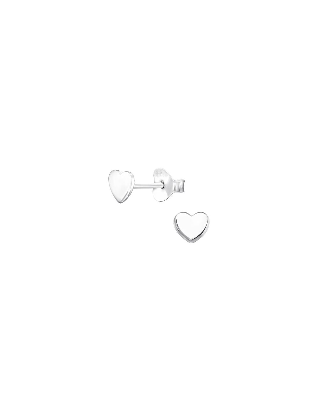 Aros de Plata Heart -