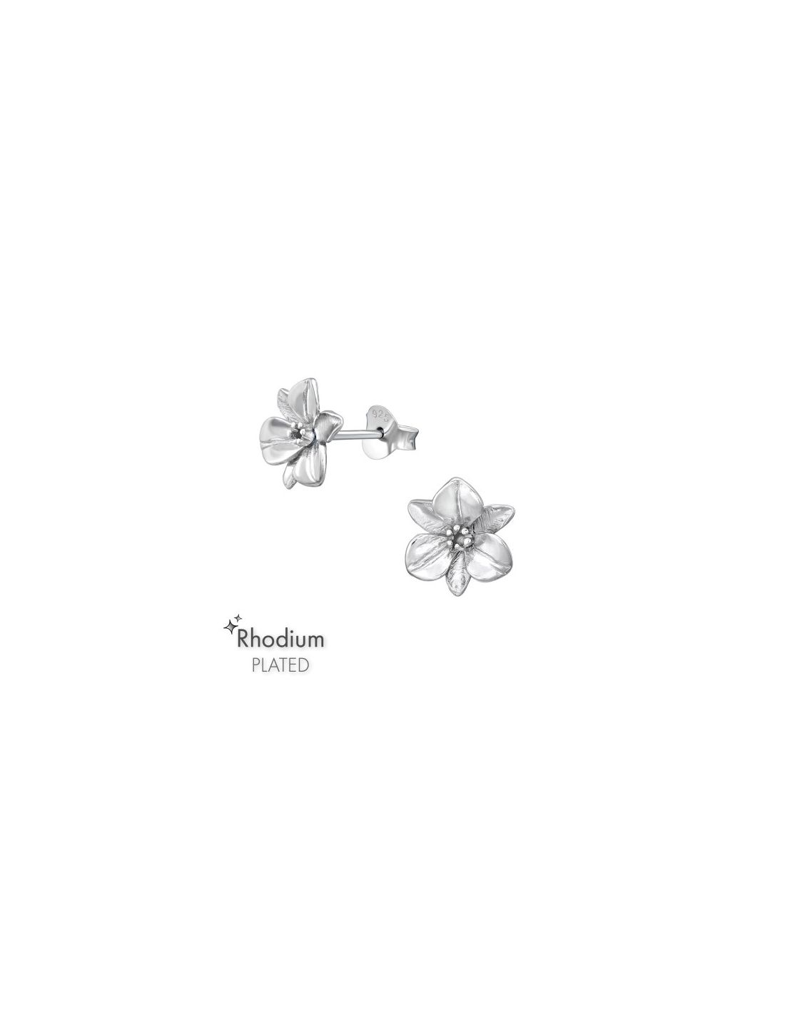Aros de Plata Flower -