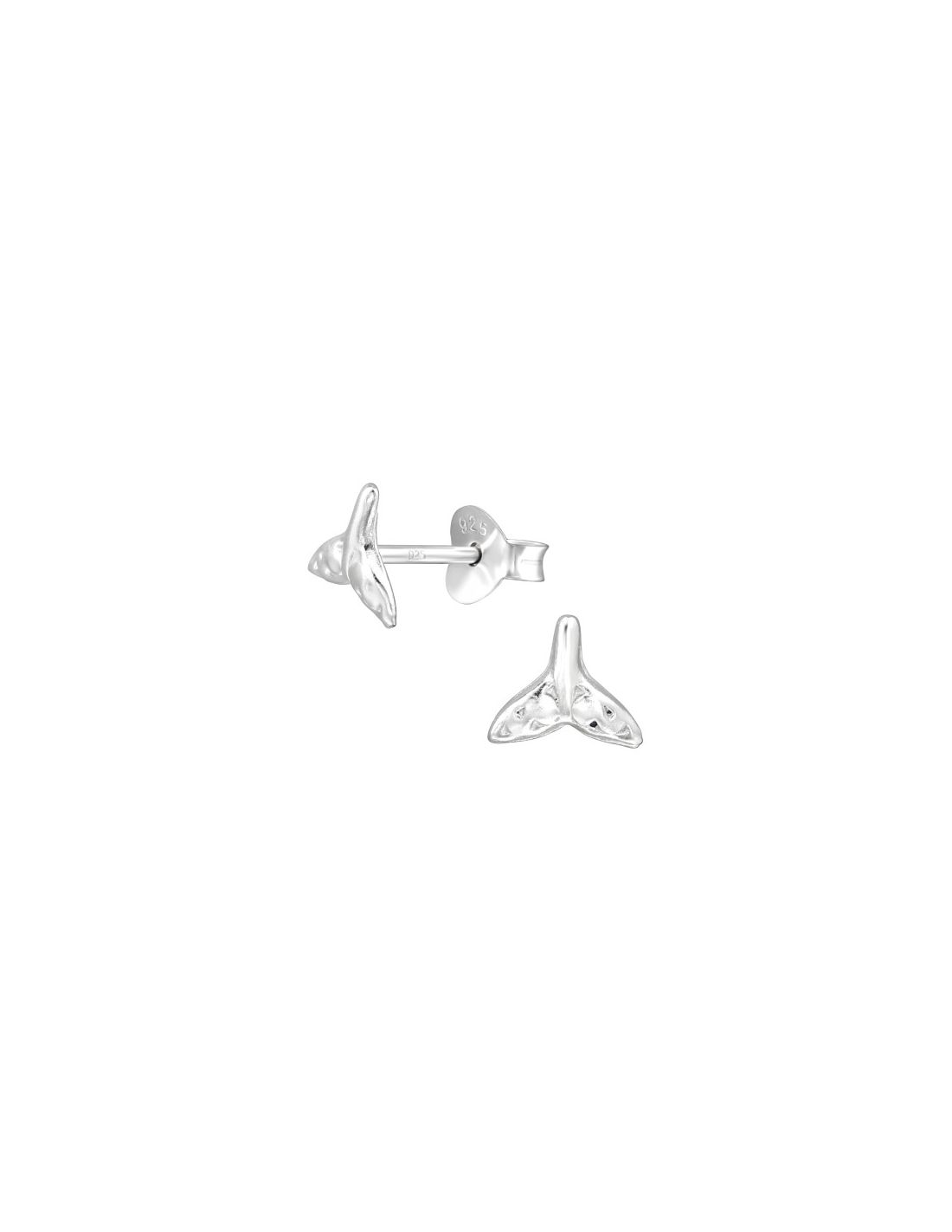 Aros de Plata Whale's Tail -