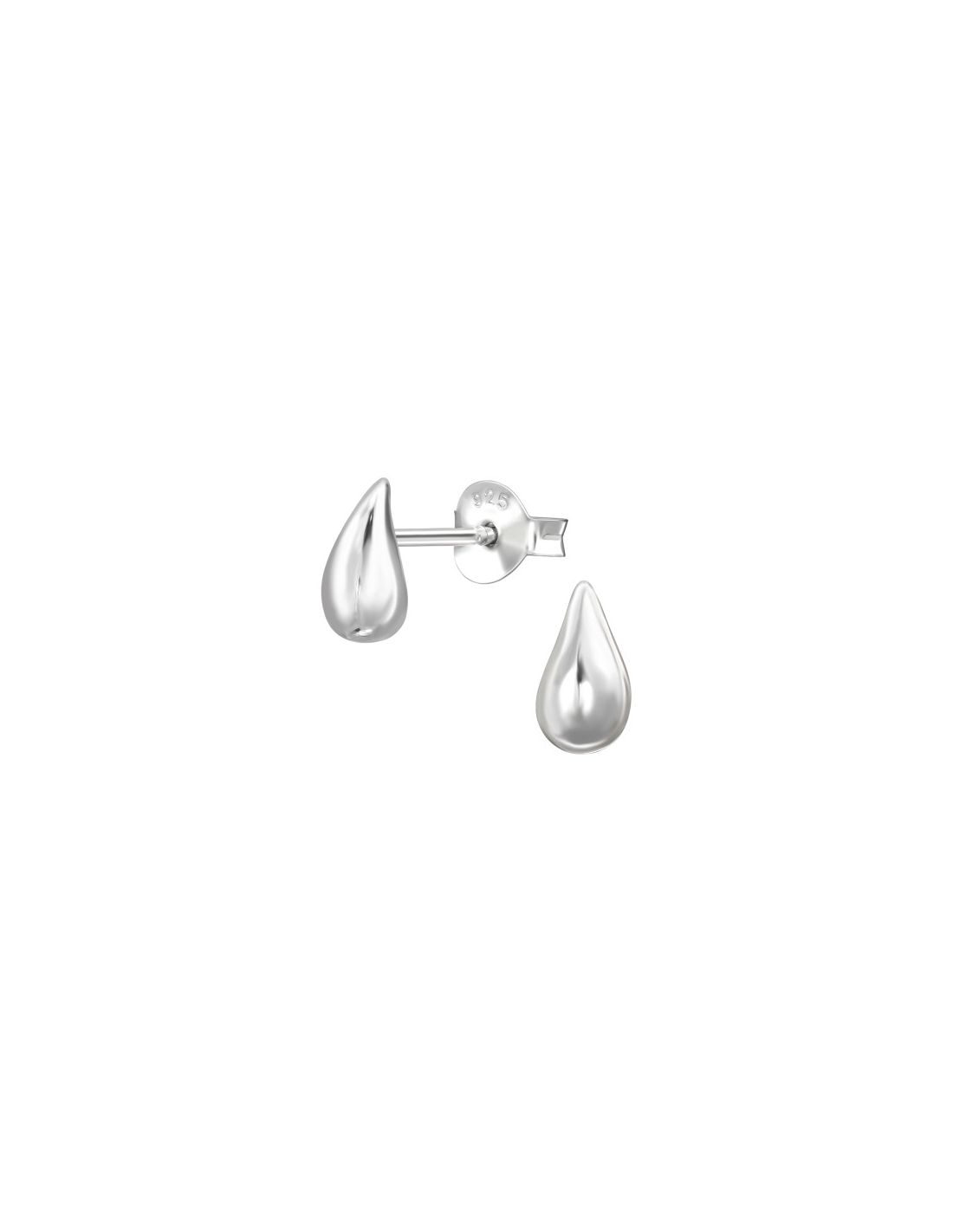 Aros de Plata Teardrop -