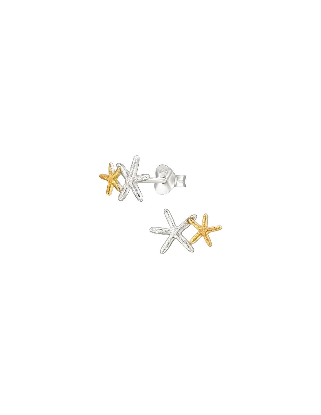 Aros de Plata Starfish -