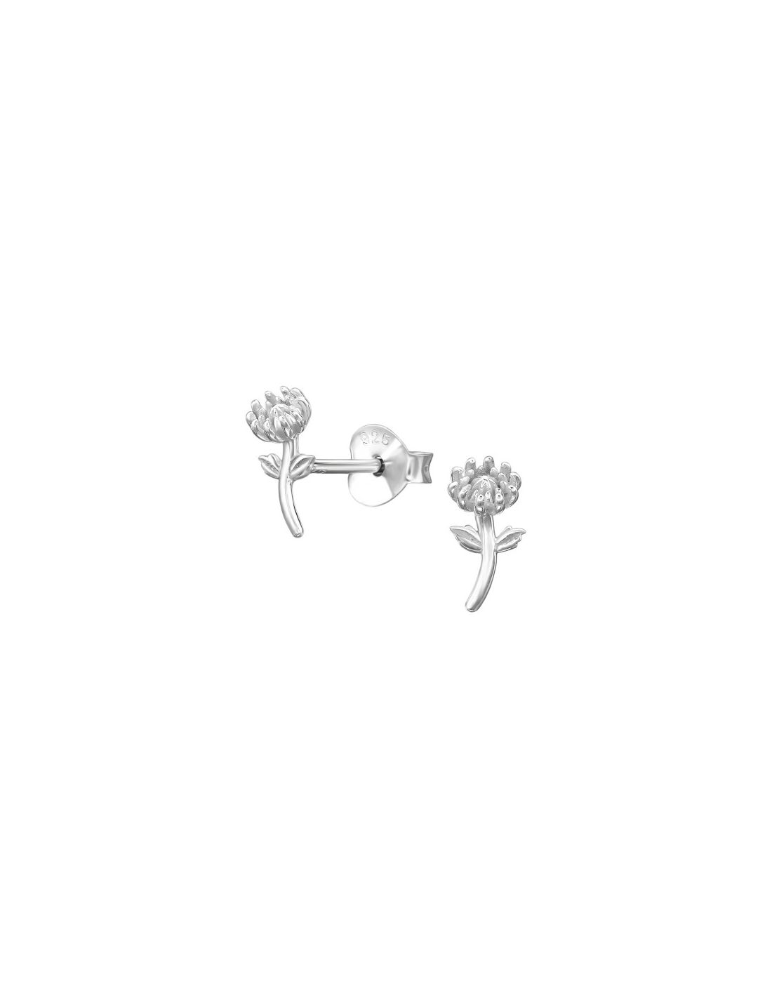 Aros de Plata Flower -