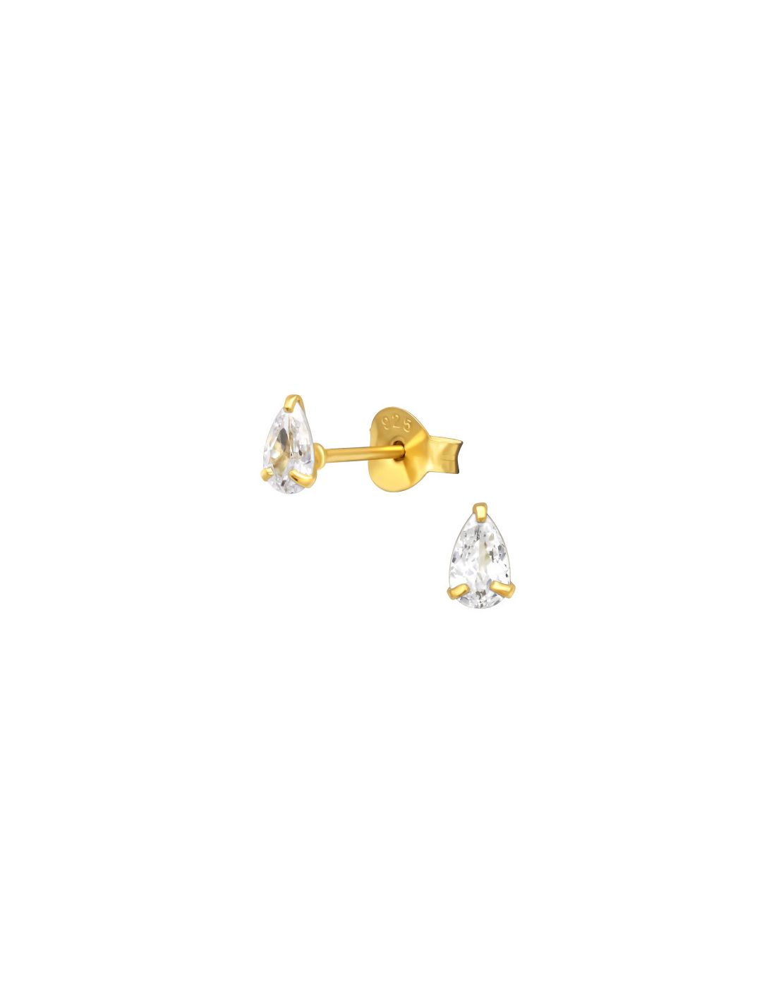 Aros de Plata Bañados en oro 24k...