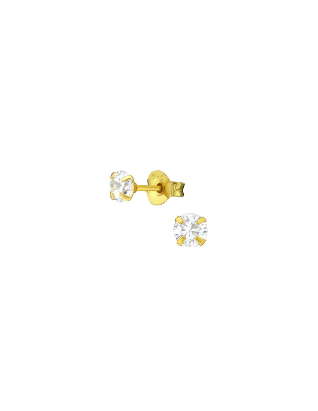 Aros de Plata Bañados en oro 24k...