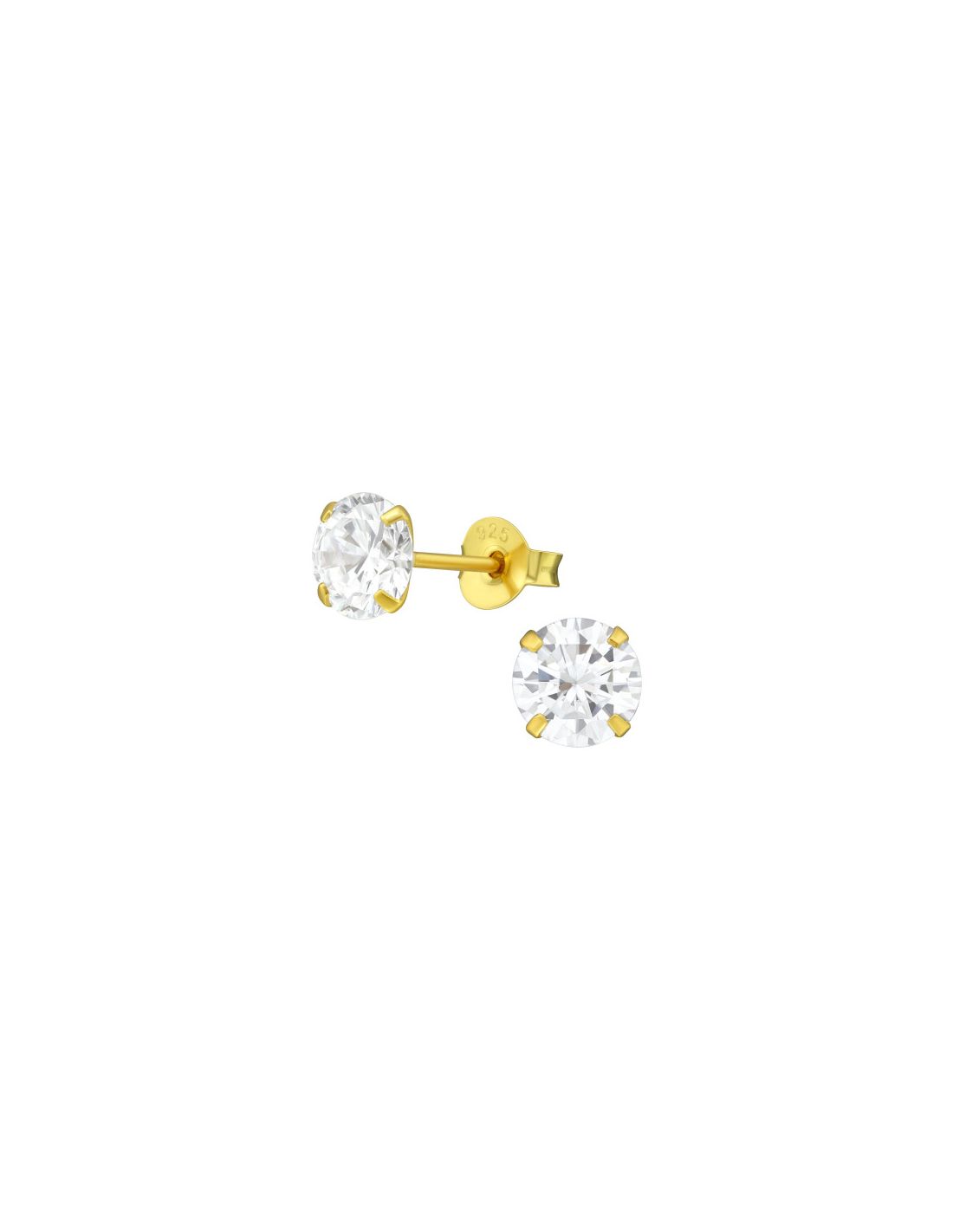 Aros de Plata Bañados en oro 24k...