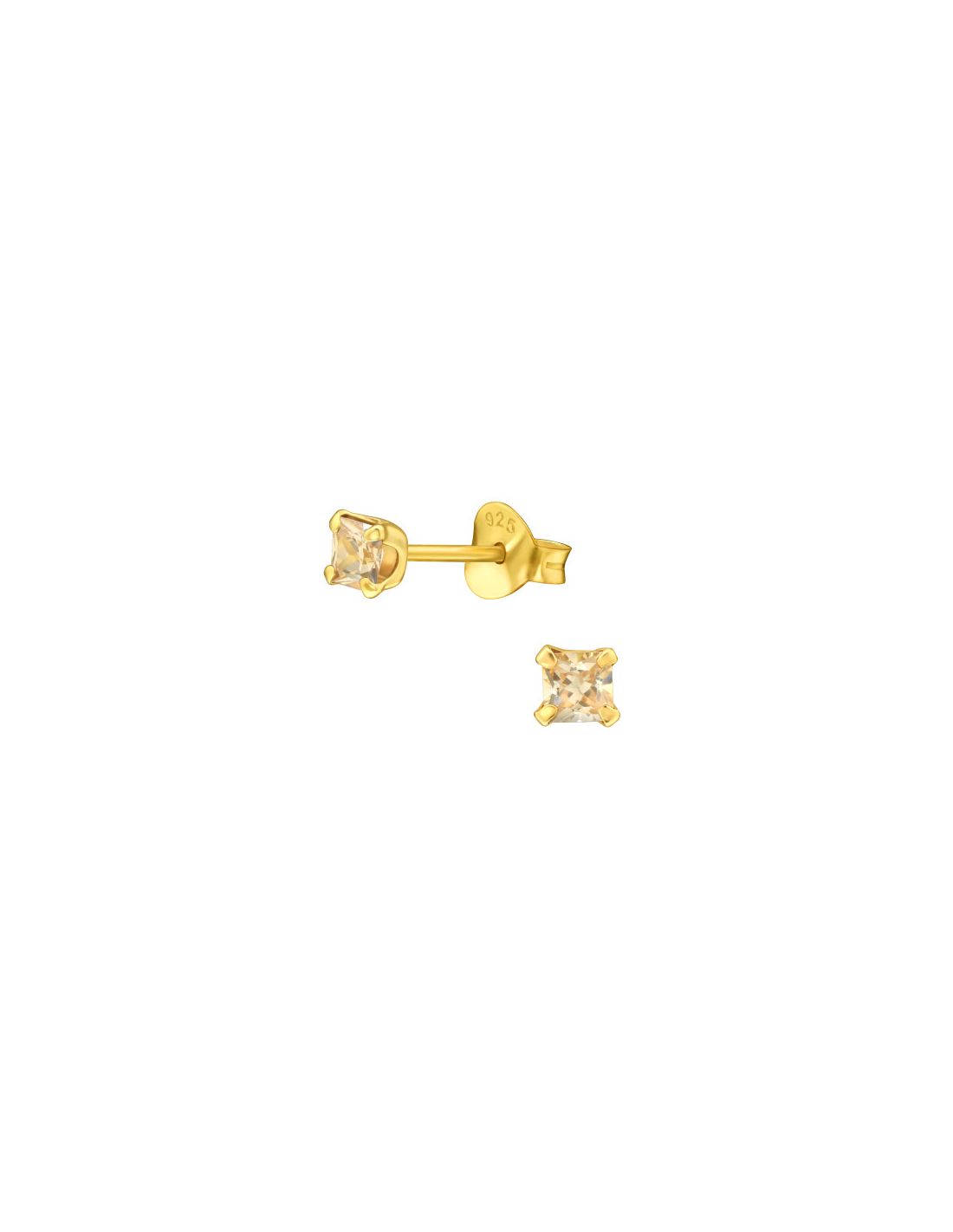 Aros de Plata Bañados en oro 24k...