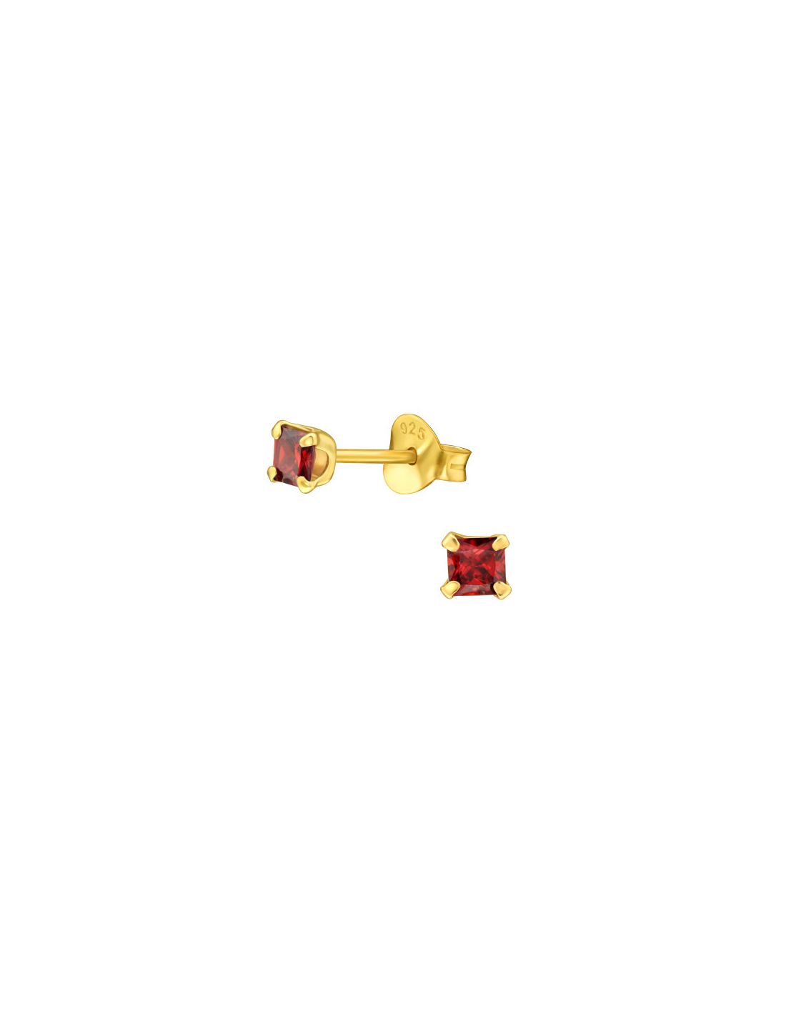 Aros de Plata Bañados en oro 24k...