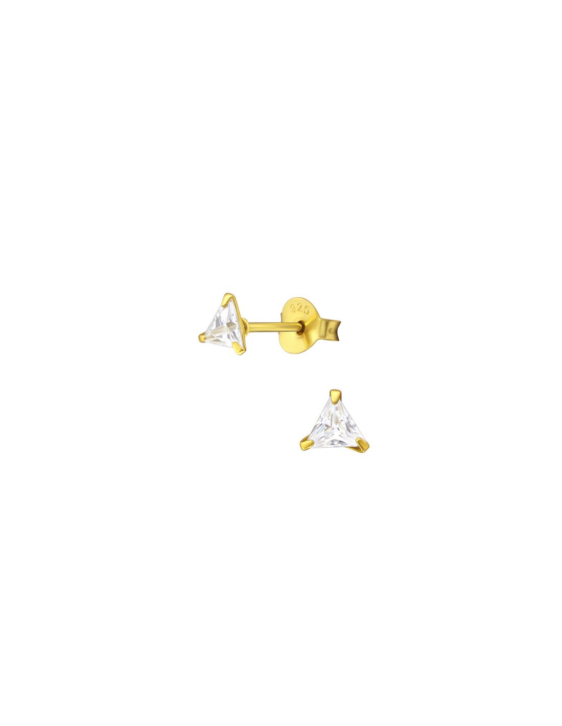Aros de Plata Bañados en oro 24k...