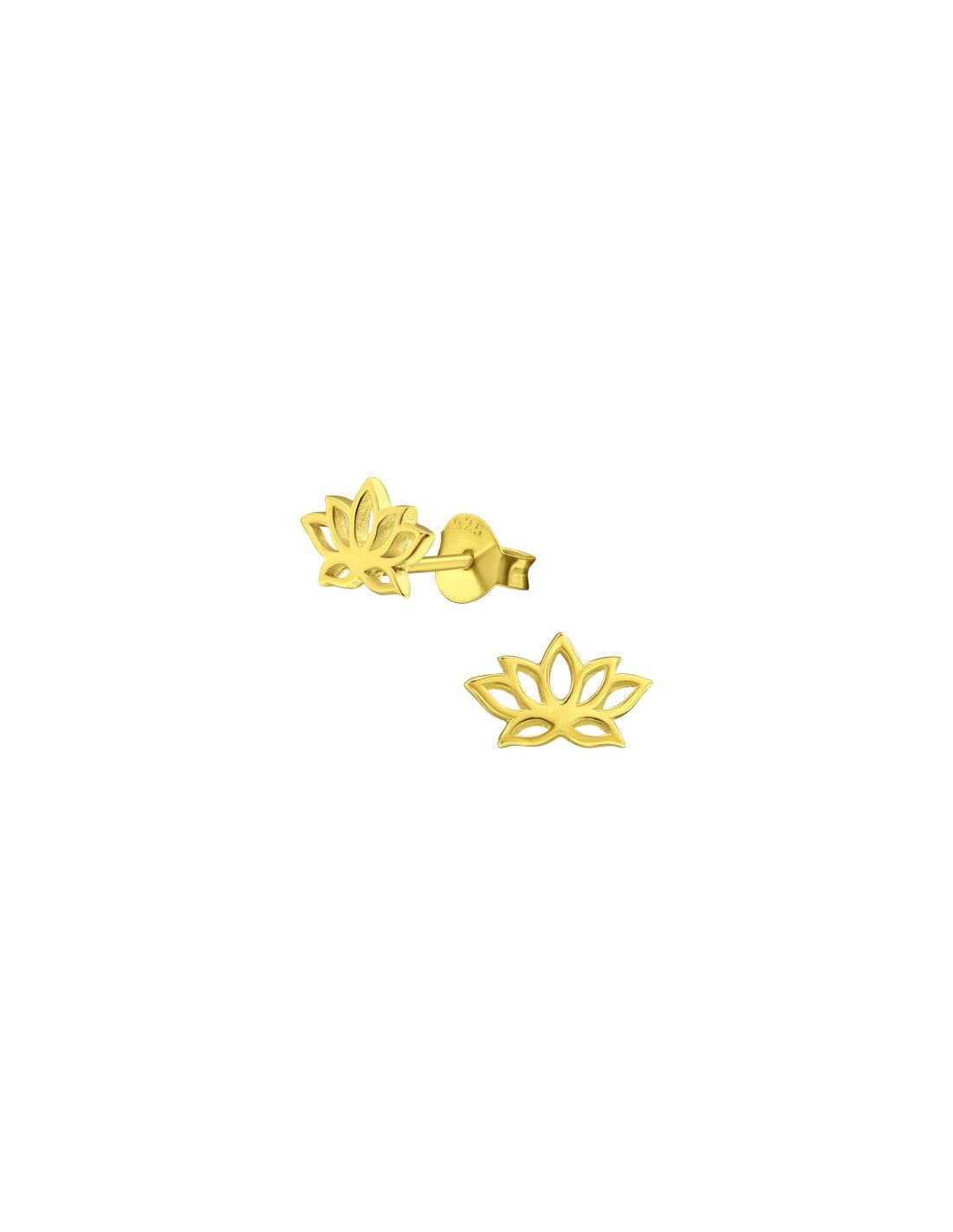 Aros de Plata Bañados en oro 24k...