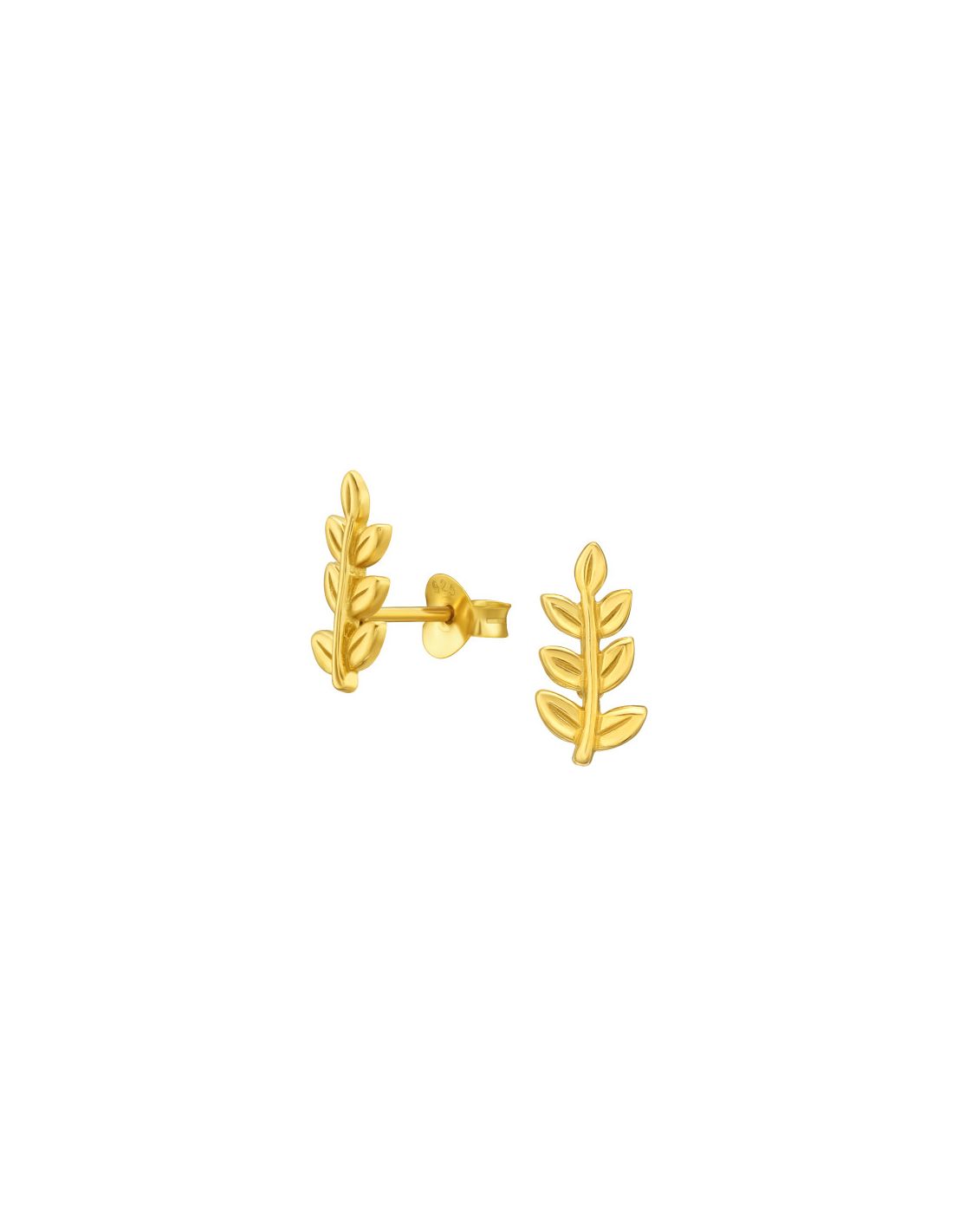 Aros de Plata Bañados en oro 24k...