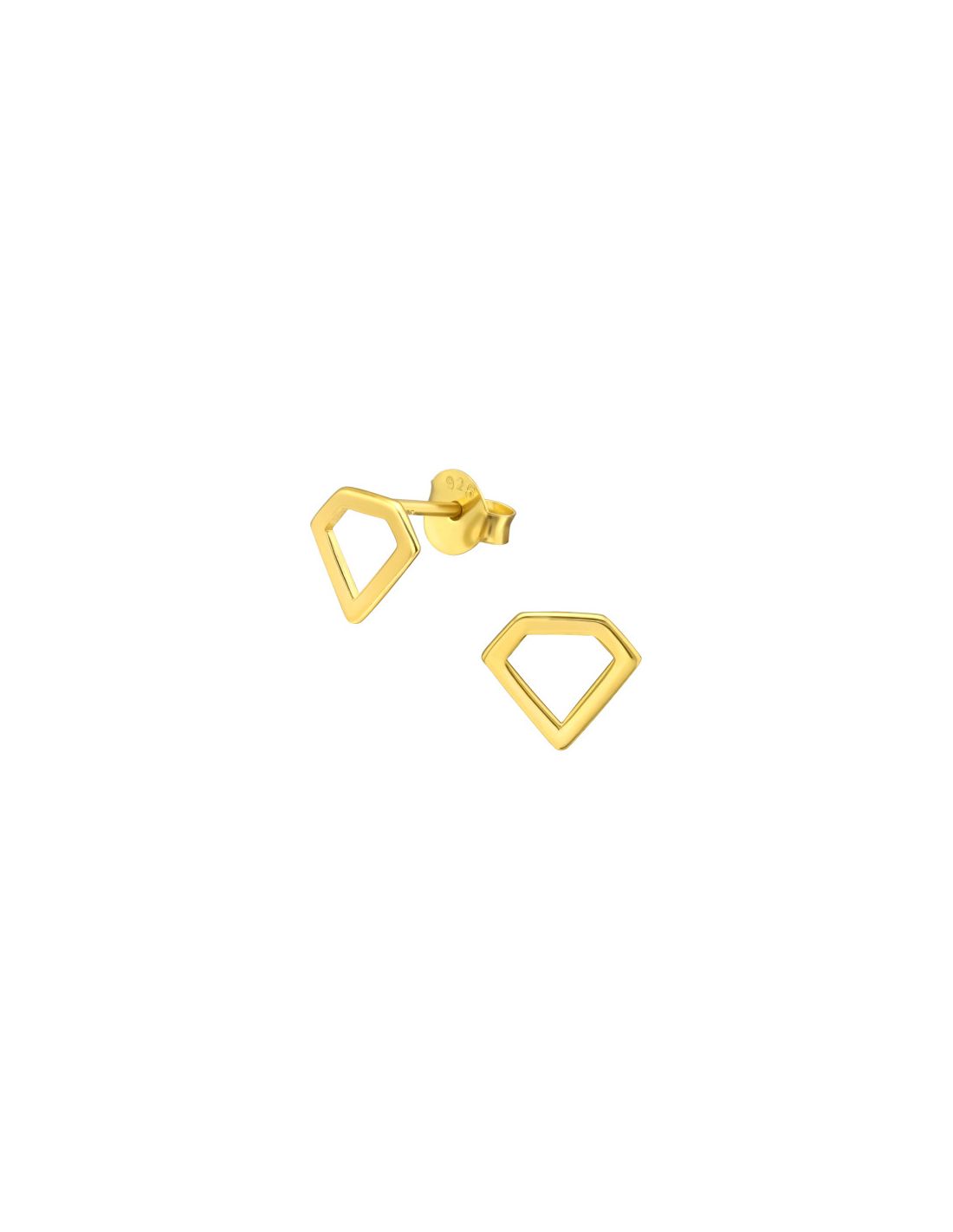 Aros de Plata Bañados en oro 24k...
