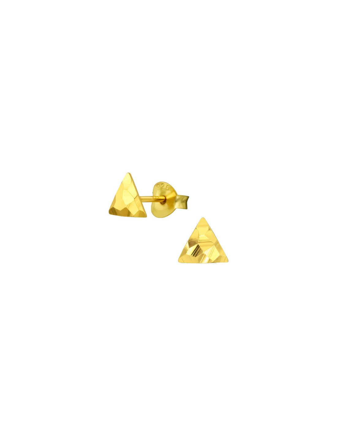 Aros de Plata Bañados en oro 24k...