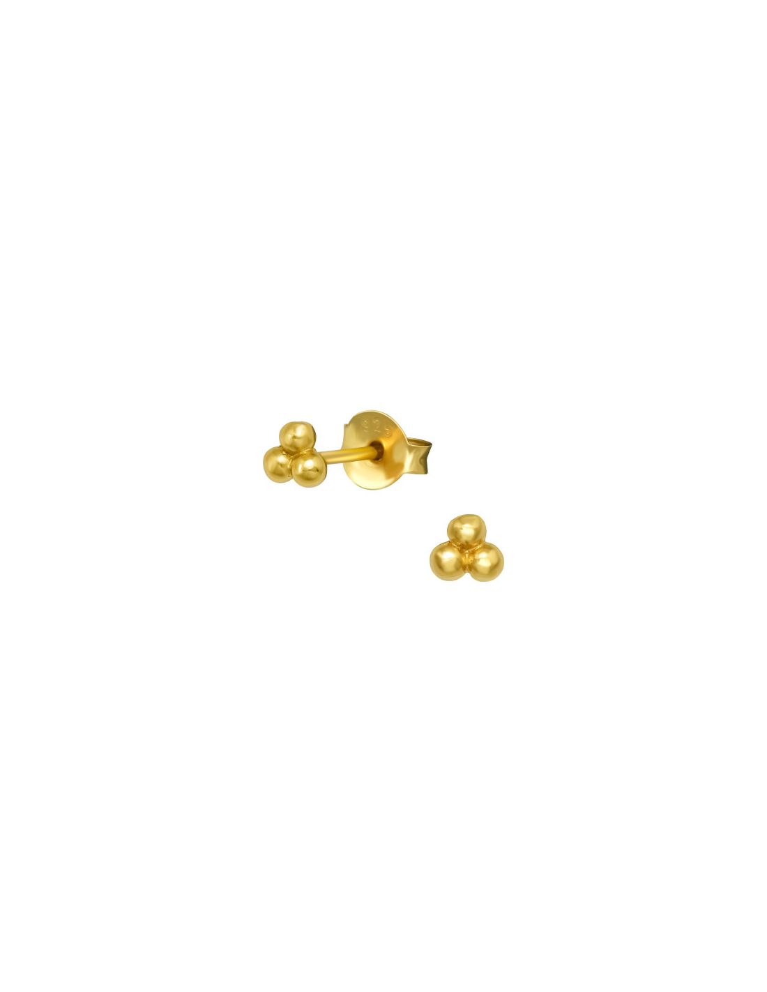 Aros de Plata Bañados en oro 24k...