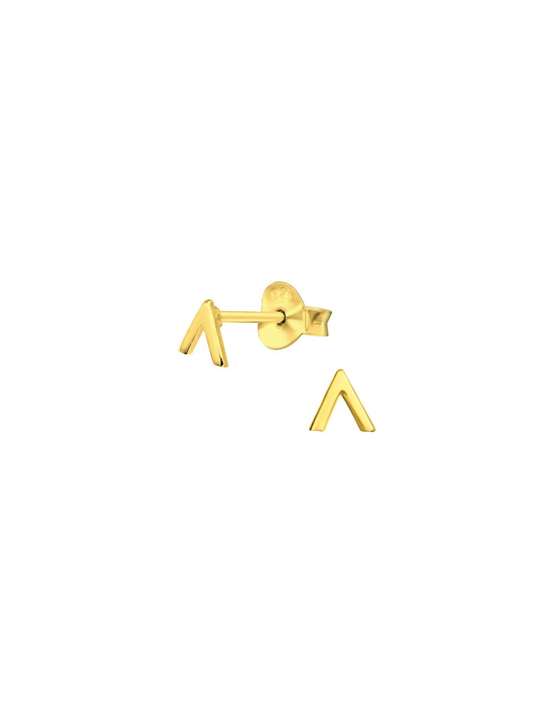 Aros de Plata Bañados en oro 24k...