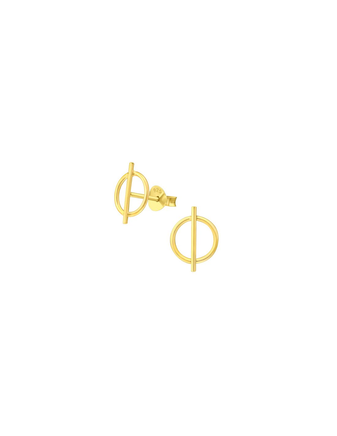 Aros de Plata Bañados en oro 24k...