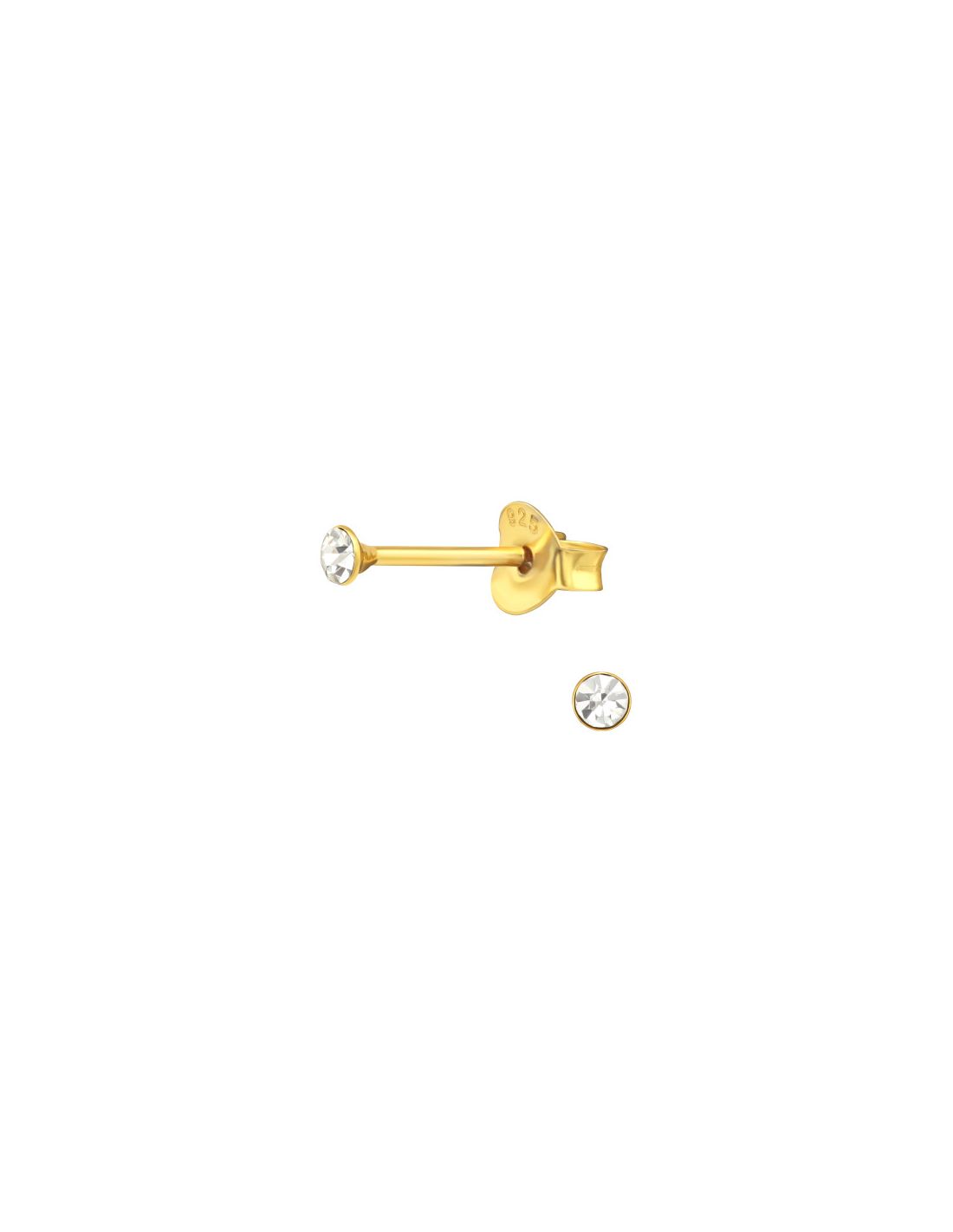 Aros de Plata Bañados en oro 24k...