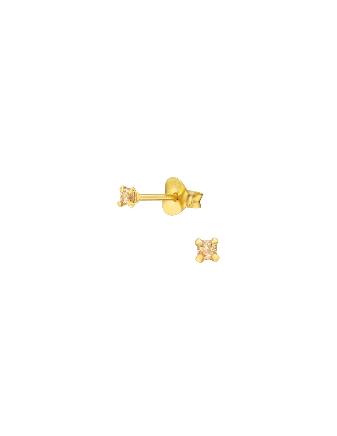 Aros de Plata Bañados en oro 24k...