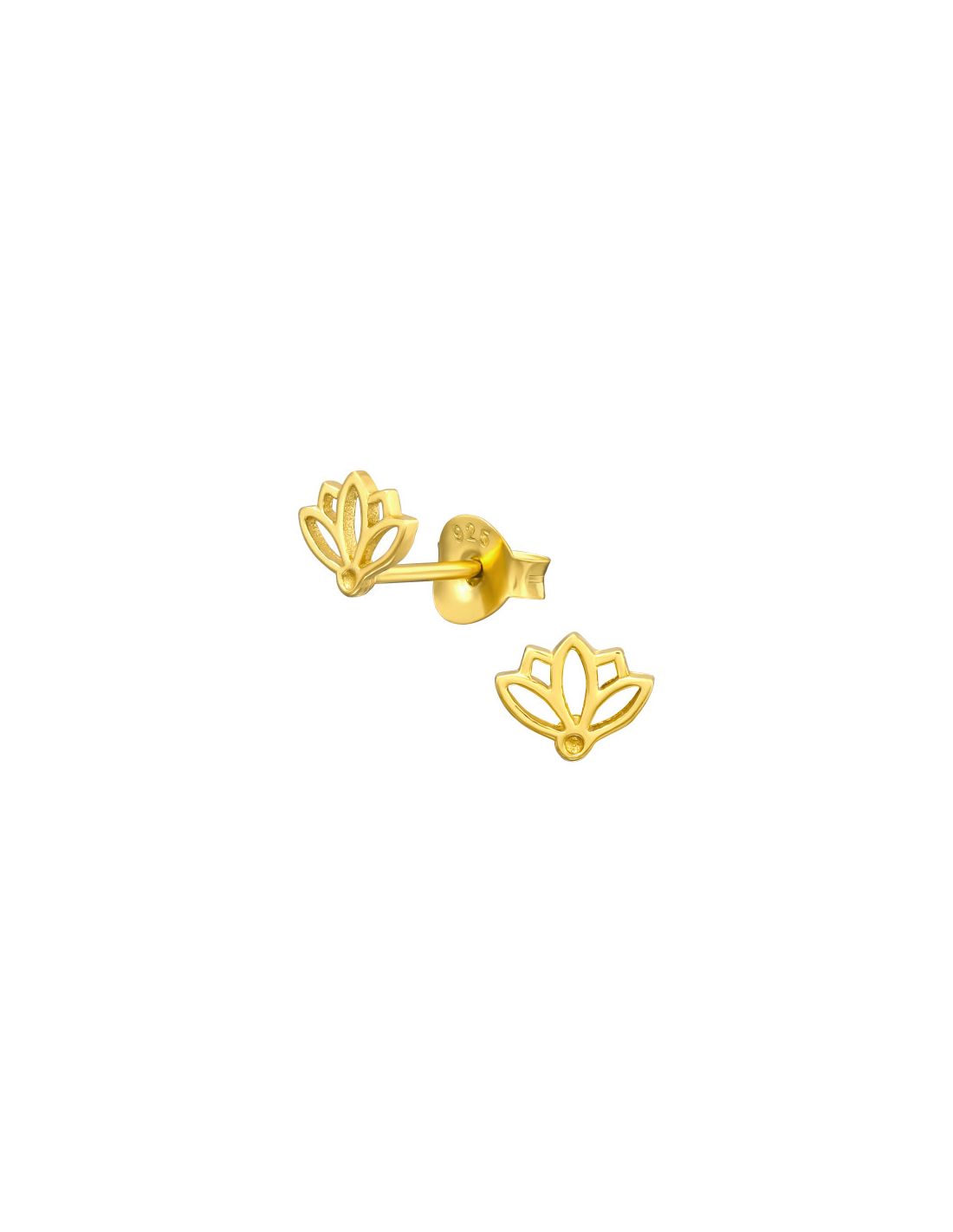 Aros de Plata Bañados en oro 24k...