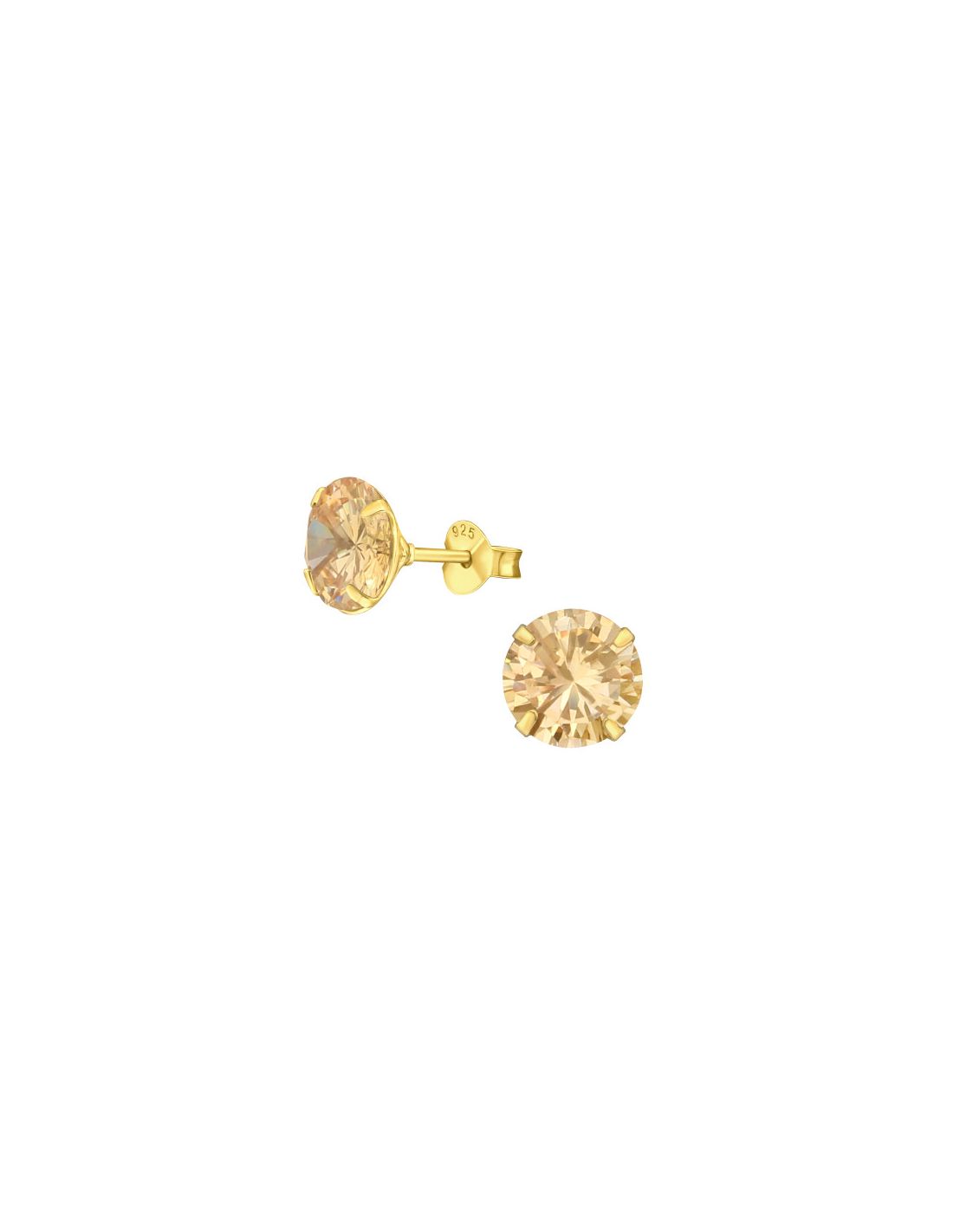 Aros de Plata Bañados en oro 24k...