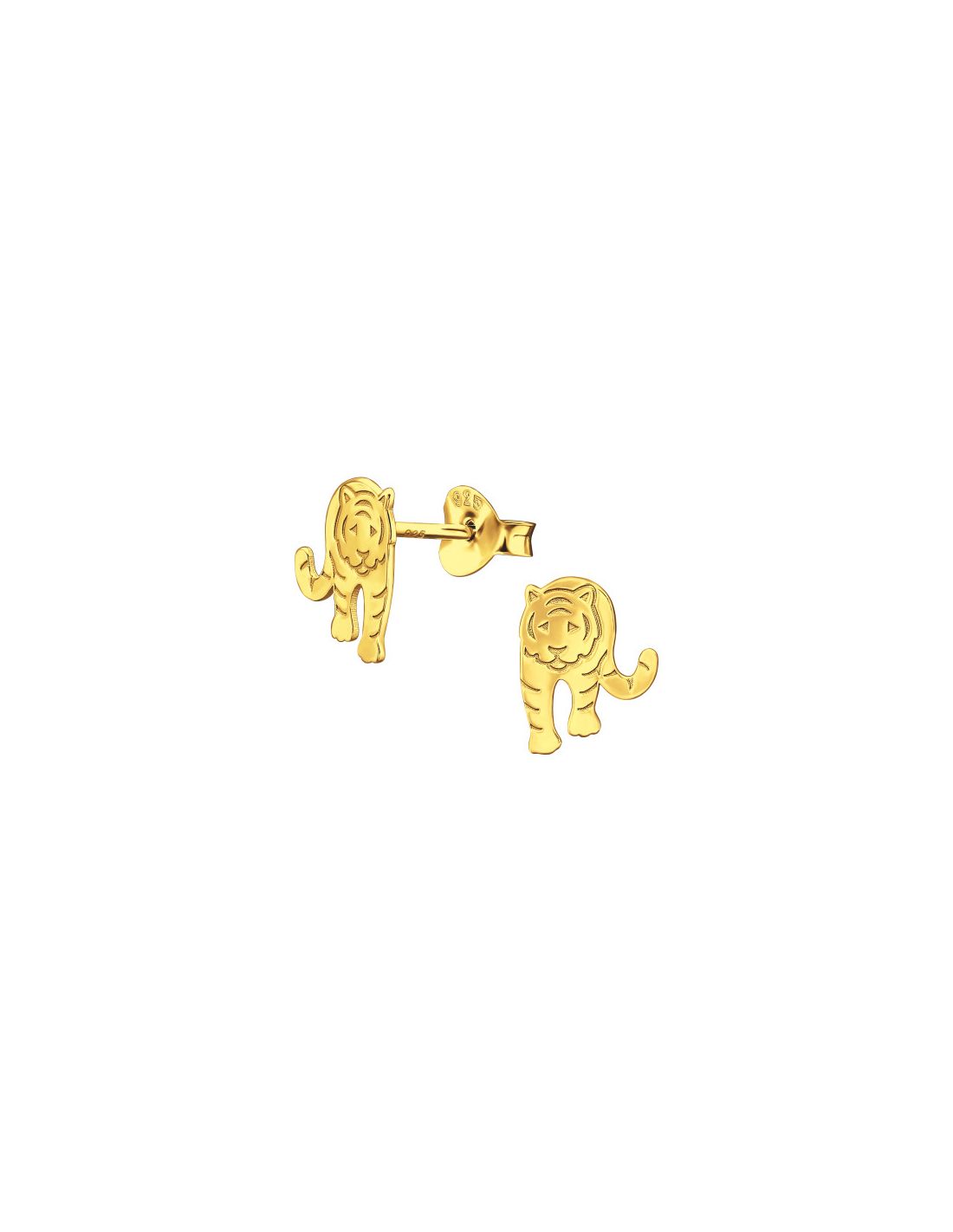 Aros de Plata Bañados en oro 24k...
