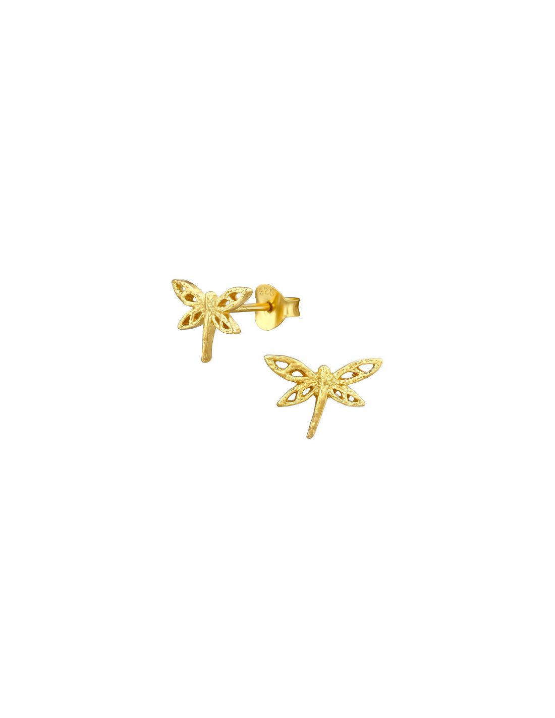 Aros de Plata Bañados en oro 24k...