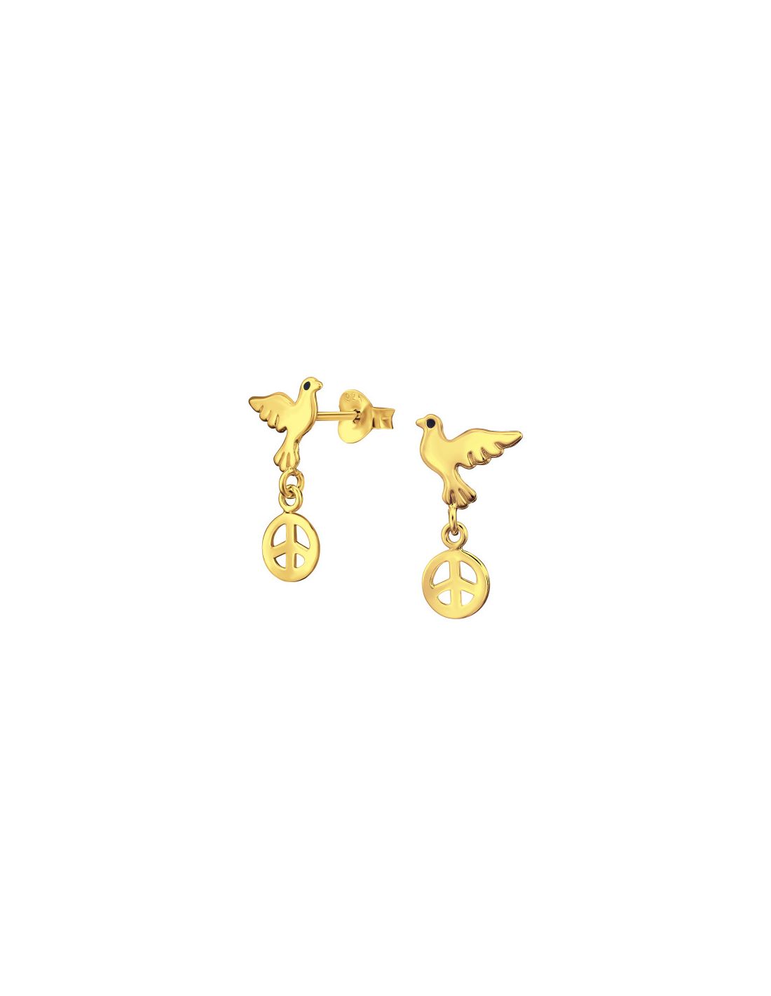 Aros de Plata Bañados en oro 24k...