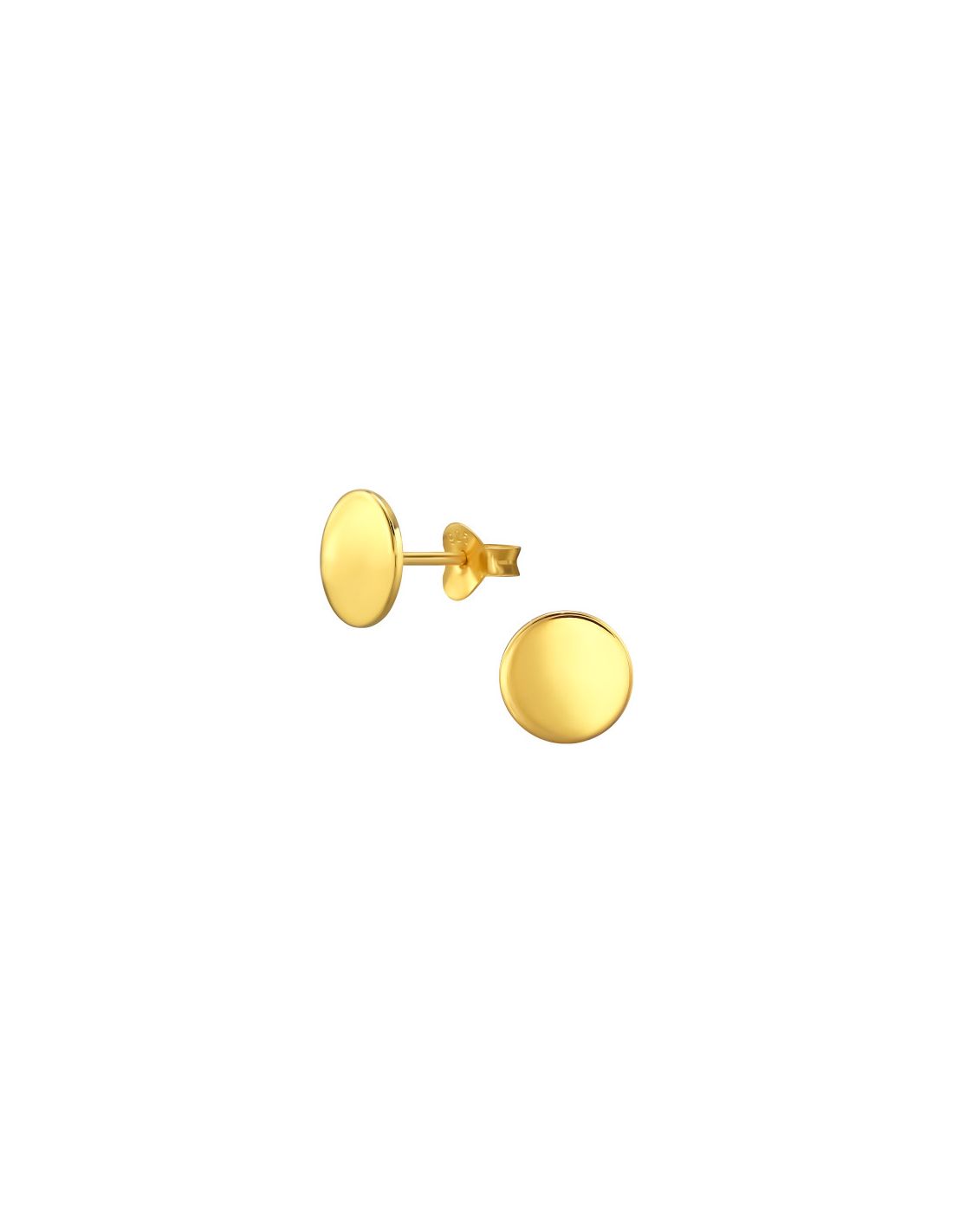 Aros de Plata Bañados en oro 24k...