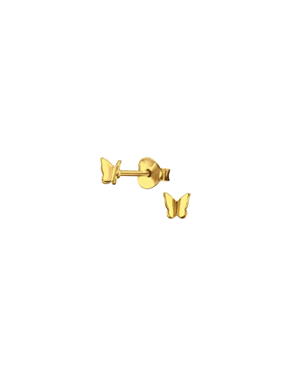 Aros de Plata Bañados en oro 24k...