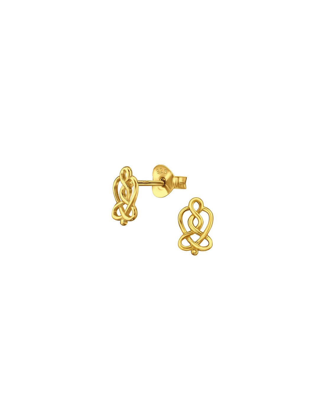 Aros de Plata Bañados en oro 24k...