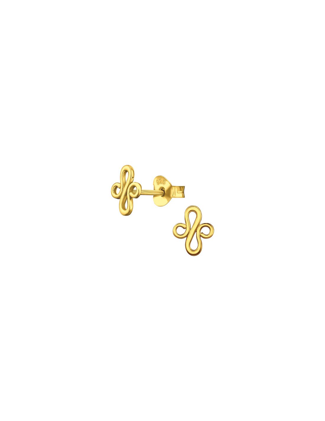 Aros de Plata Bañados en oro 24k Coil -