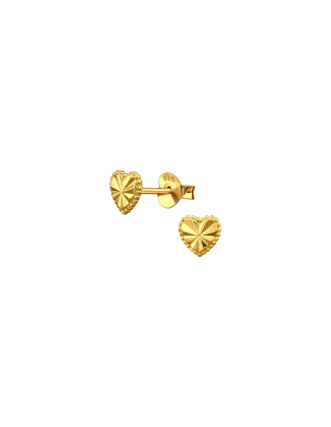 Aros de Plata Bañados en oro 24k 6Mm...