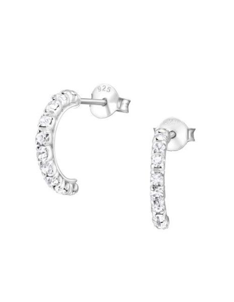 Aros de Plata Semi Hoops...