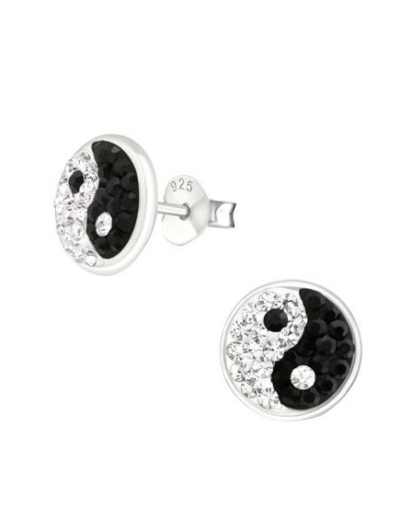 Aros de Plata Yin Yang...