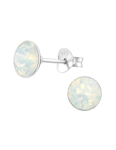 Aros de Plata Round White...