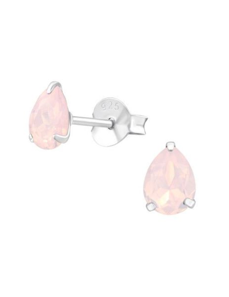 Aros de Plata Pear Rose...