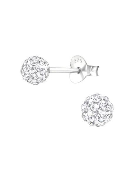 Aros de Plata Ball Crystal...