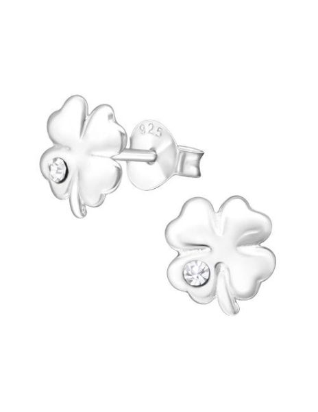 Aros de Plata Clover...