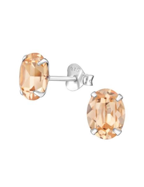 Aros de Plata Oval Light...