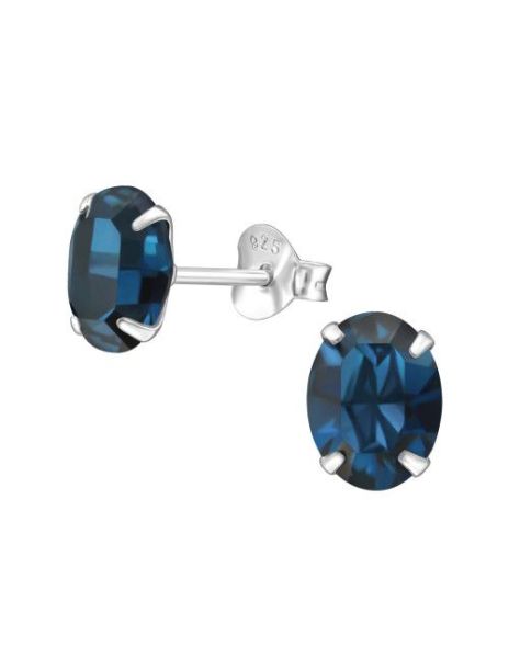 Aros de Plata Oval Montana...