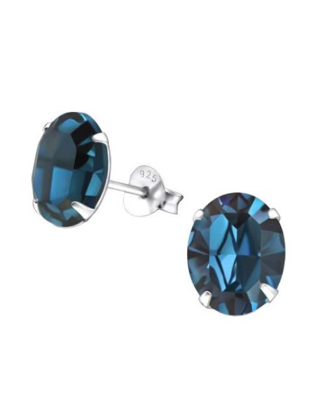 Aros de Plata Oval Montana...