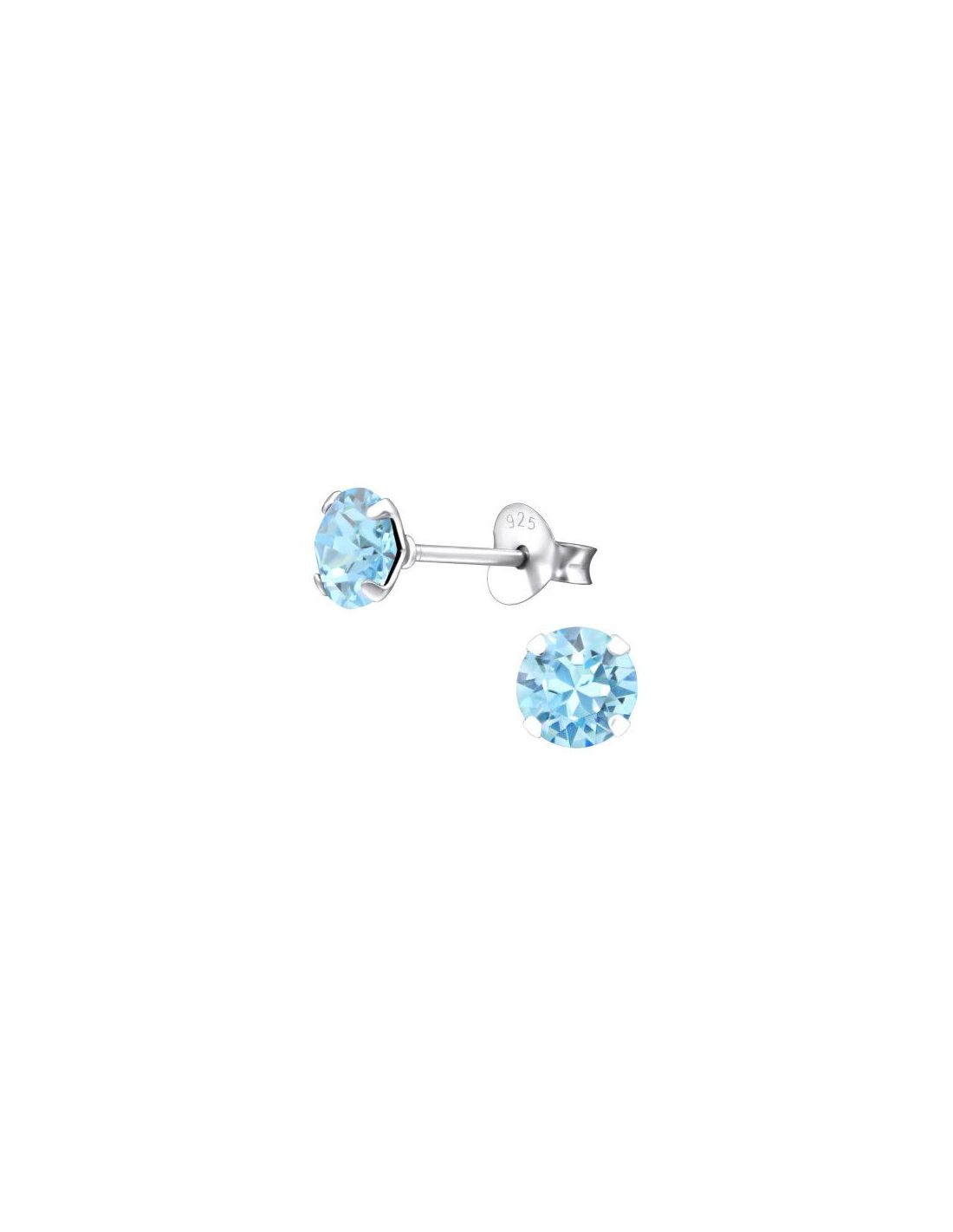 Aros de Plata Round 5Mm 4 Prong...