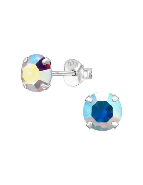 Aros de Plata 6Mm Round AB...