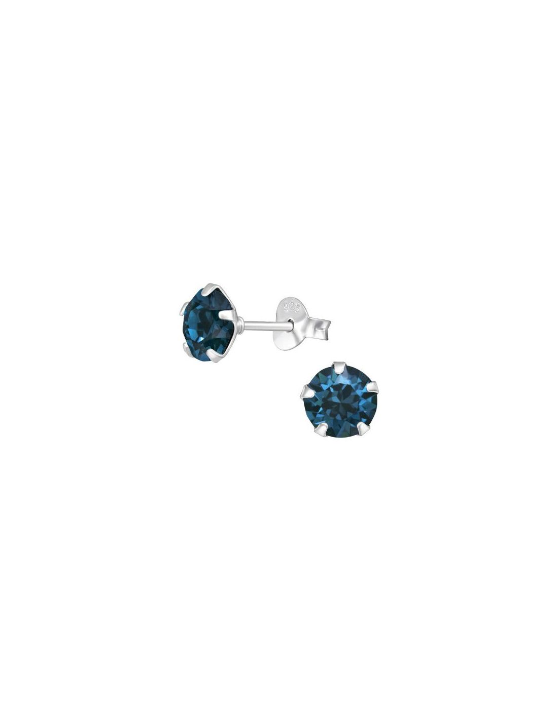 Aros de Plata Round Montana 6 mm x 6 mm